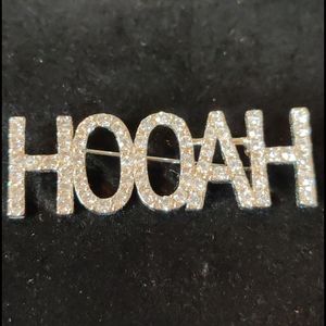 HOOAH Army Jeweled Pin